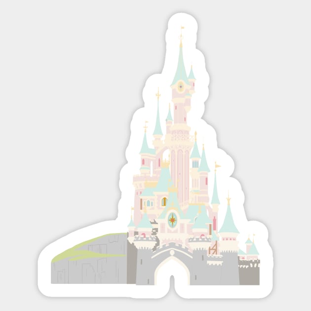 Castle 3.2 Sticker by littlemoondance